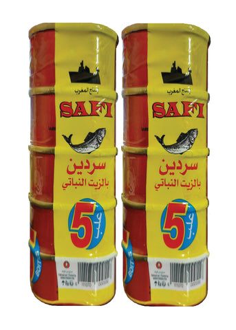SAFI Sardine In Vegetable Oil  125 g - 10 PACK