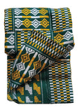 ZYW CLOTHING - GENUINE KENTE HANDWOVEN GHANA FABRIC 4.5 YARDS